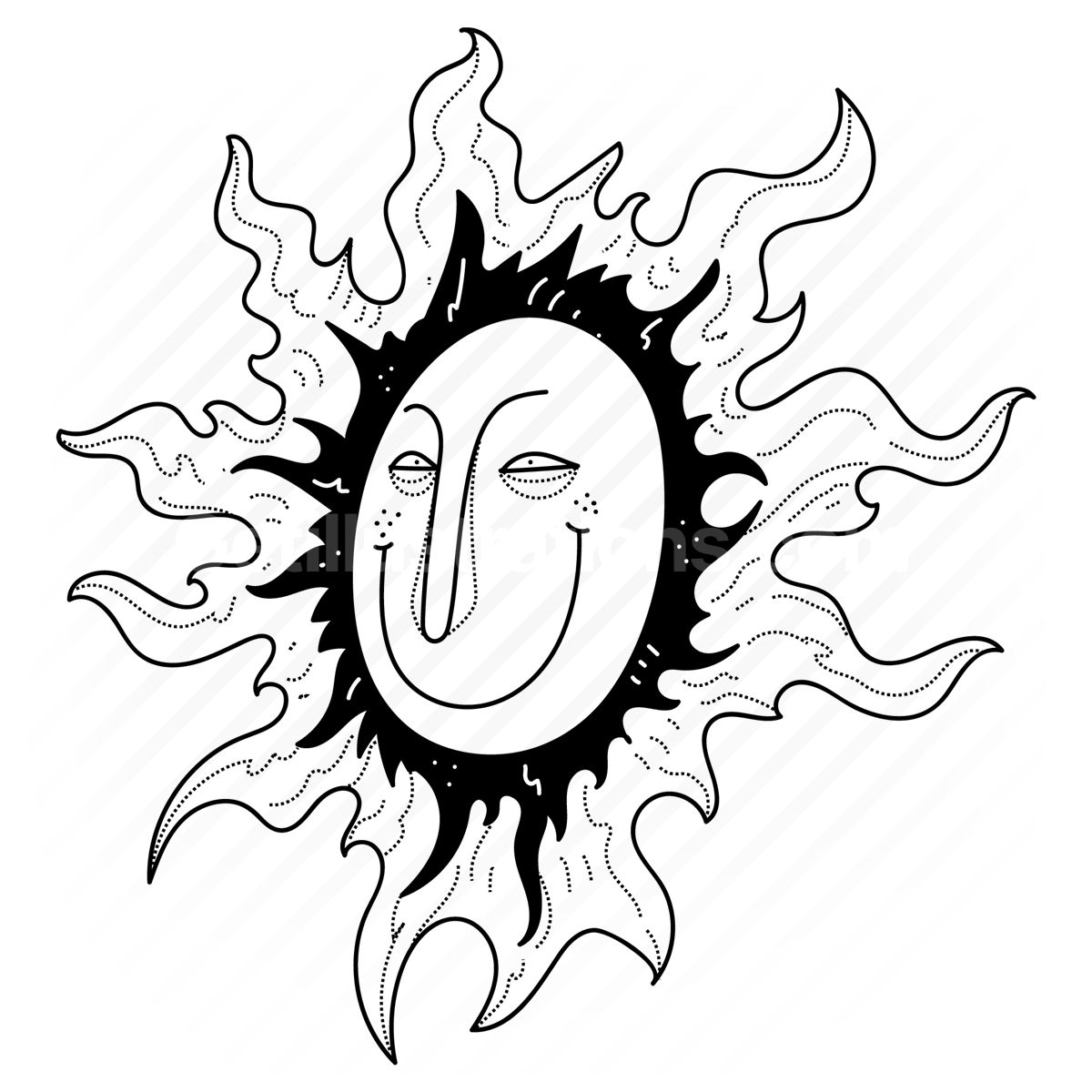 sun, sunny, summer, heat, monster, alien, solar, mythical, creature